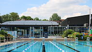 Schwimmbad, Grünfläche, Freibad