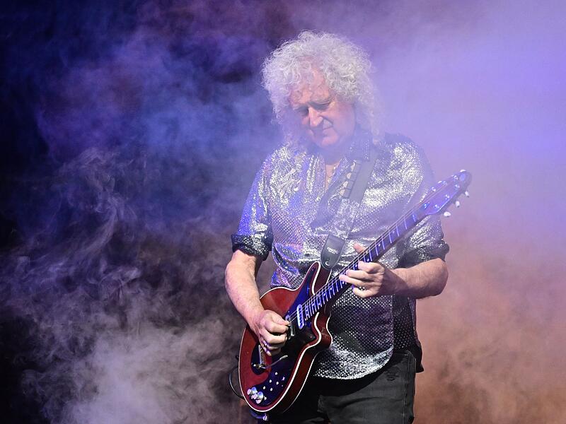 Queen Gitarrist Brian May bei Musical "We will rock you"