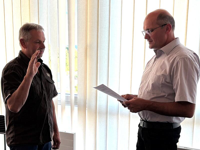 Vereidigt in Oberleichtersbach