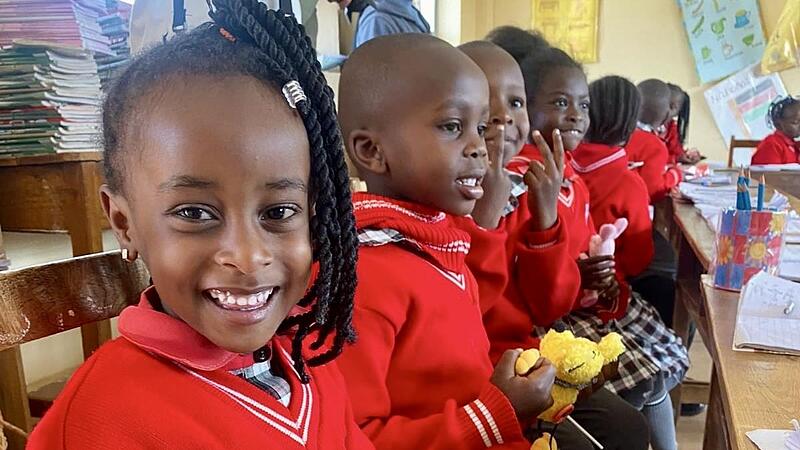 Fr&ouml;hliche Kinder in der St.-Claire-SchuleForchheim & Fr&auml;nkische Schweiz