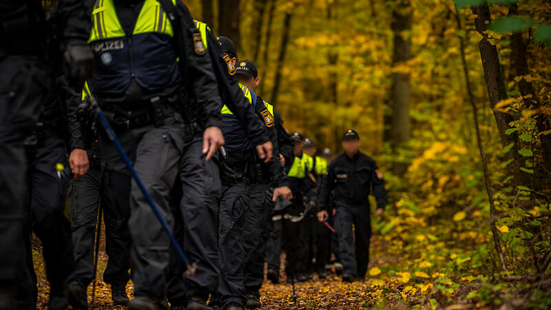 Die Polizei durchkämmte im vergangenen Jahr auf der Suche nach der Vermissten Katina K. mehrfach Waldstücke bei Bammersdorf im Landkreis Forchheim.