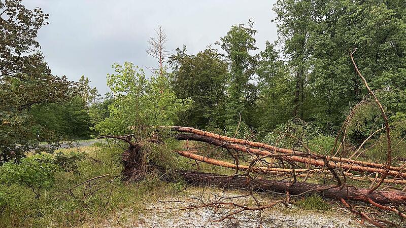 Unwetter wütet über Erlangen und Nürnberg: Hagel und Straßenblockaden Unwetter wütet über Erlangen und Nürnberg: Hagel und Straßenblockaden