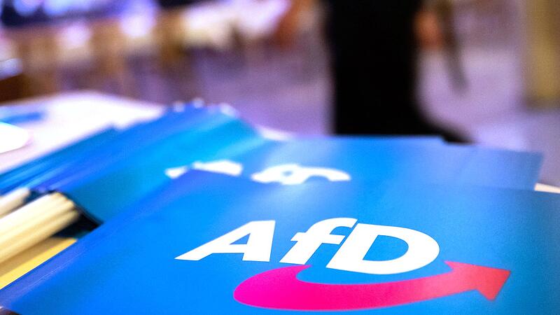 Fahne mit AfD-Logo Fahne mit AfD-Logo