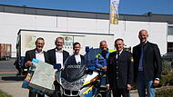 Sie erkl&auml;ren bei einer Pressekonferenz, was es im Rahmen der Motorradsternfahrt am Wochenende zu erleben gibt. Von links nach rechts: Klemens Angermann, Ralf Hartnack, Alexander Elf, Christian D&ouml;rfler, Armin Schmelzer, Christoph Ahlborn.