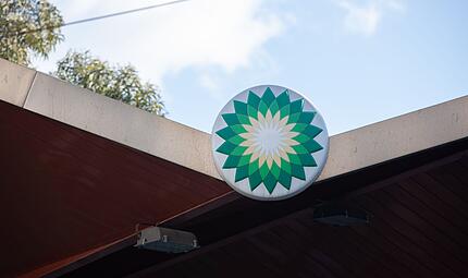 Logo des britischen Ölkonzerns BP Logo des britischen Ölkonzerns BP