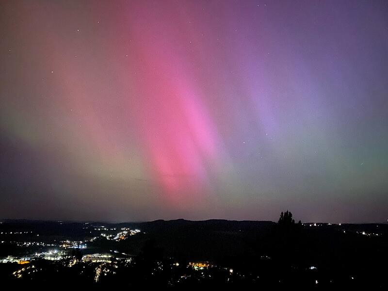 Polarlichter über Kronach 2024Polarlichter über Kronach