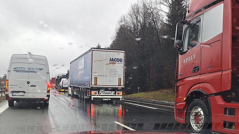Stau auf Autobahnen im Landkreis Bad Kissingen: Schwerpunkte