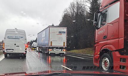 Stau auf Autobahnen im Landkreis Bad Kissingen: Schwerpunkte