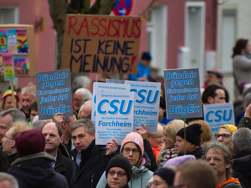 Demo f&uuml;r Demokratie in ForchheimDemo f&uuml;r Demokratie in Forchheim