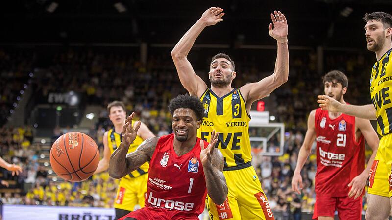 Patrick Miller hatte mit Max Dileo einen unangenehmen Gegenspieler. Der Bamberger Aufbauspieler fand nie seinen Rhythmus und saß länger auf der Bank als gewohnt.