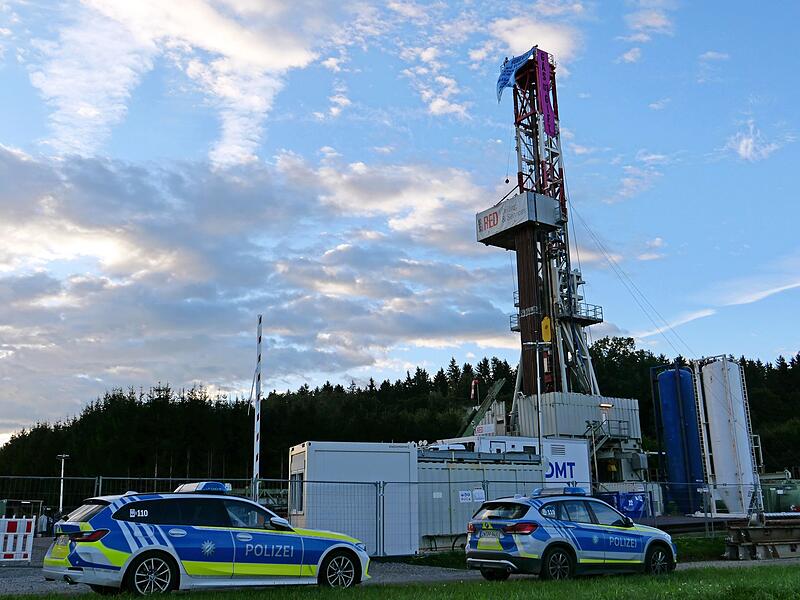 Protestaktion gegen Gasbohrung