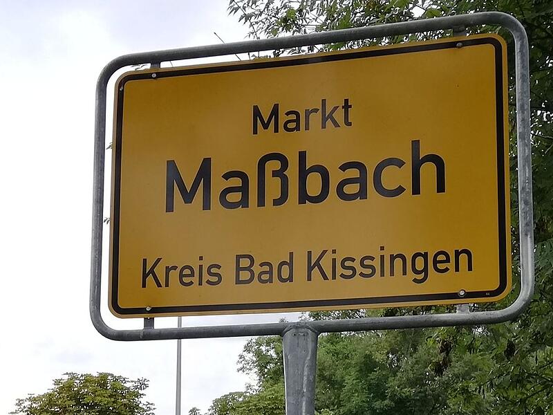 Markt Ma&szlig;bach Ortsschild