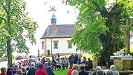 Teilnehmer der Maiandacht in Frankenbrunn