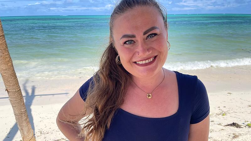 Olga Riedel in Sansibar.