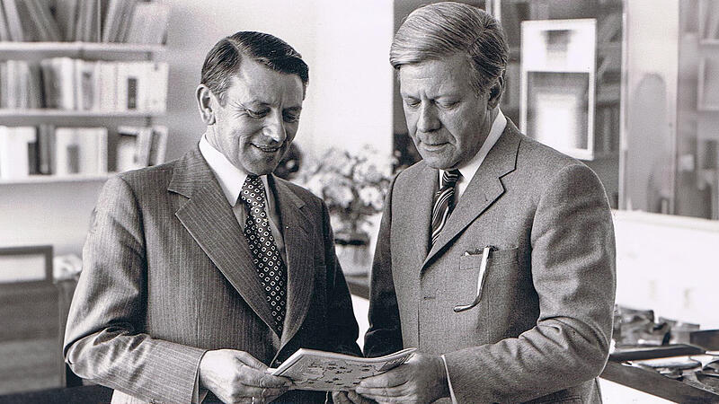 Helmut Schmidt und Heiner Schneier 1978 in Bonn