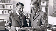 Helmut Schmidt und Heiner Schneier 1978 in Bonn
