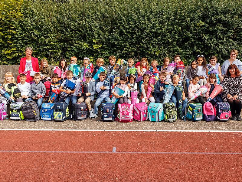 Die Erstklässer der Grundschule Blaich2022 Schulanfang