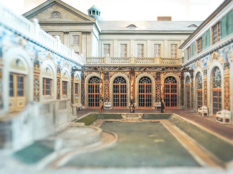 Der Planungsentwurf von Max Littmann für das Ensemble Kurhausbad und Neumannflügel.