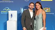 Erstmals heuer WM-Teilnehmer und jüngst zum fünften Male Deutscher Judo-Einzelmeister: Max Heyder konnte mit Freundin Miri den Bayerischen Sportpreis in der Münchner BMW Welt heuer besonders genießen.
