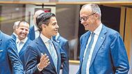 Lehnen Haushaltspläne ab: Kanzler Friedrich Merz mit dem niederländischen Regierungschef Rob Jetten. Lehnen Haushaltspläne ab: Kanzler Friedrich Merz mit dem niederländischen Regierungschef Rob Jetten.