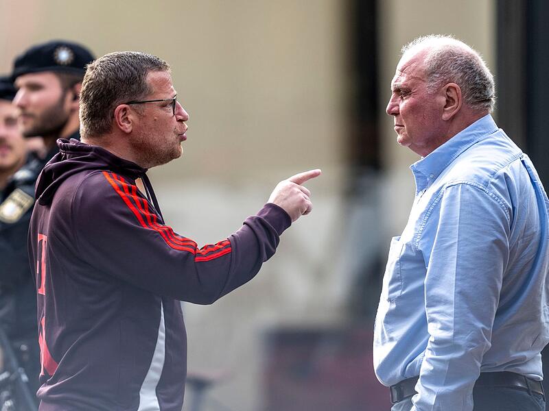 Max Eberl (l) und Uli Hoene&szlig;