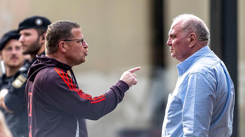 Max Eberl (l) und Uli Hoene&szlig;