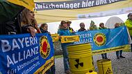 Protest gegen Transport von Atommüll in Bayern