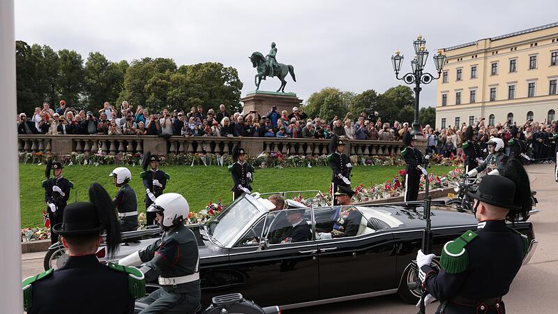 Nach dem Tod von König Harald - Amtseid Haakon Nach dem Tod von König Harald - Amtseid Haakon