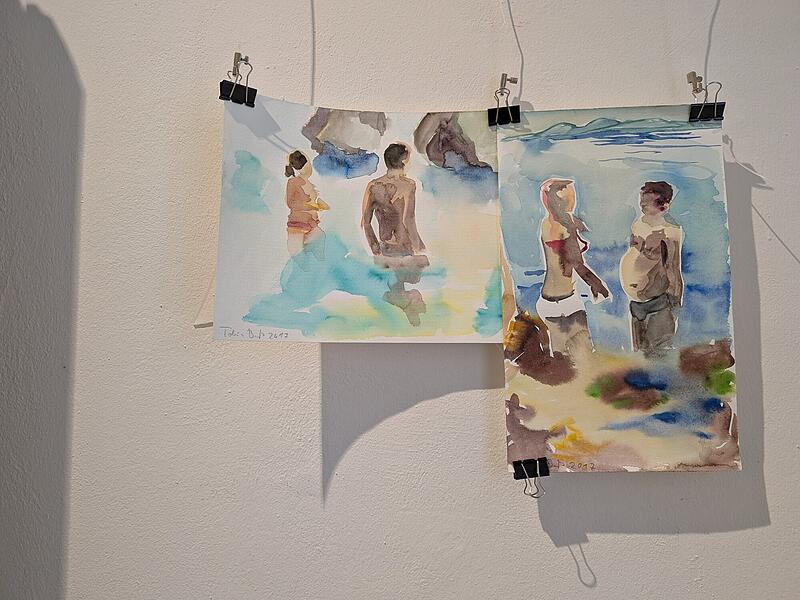 Aquarell von Tobias Bu&szlig;