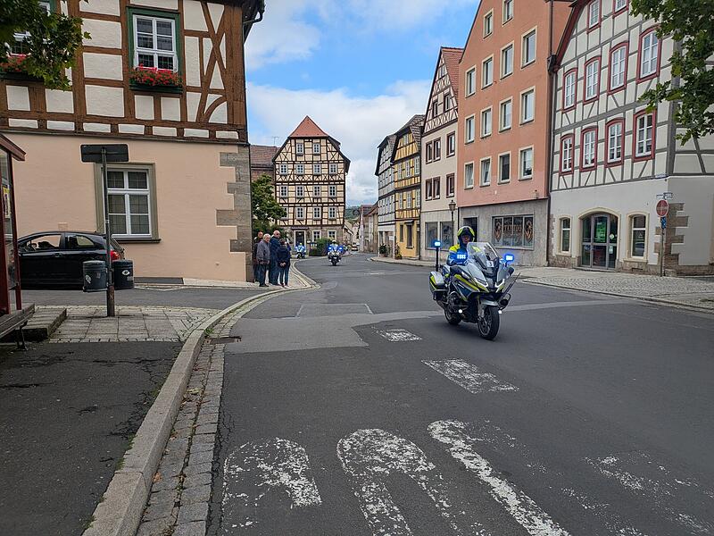 Die BR-Radltour f&uuml;hrte auch durch M&uuml;nnerstadt.