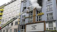 Größerer Feuerwehreinsatz bei Wohnungsbrand in München Größerer Feuerwehreinsatz bei Wohnungsbrand in München