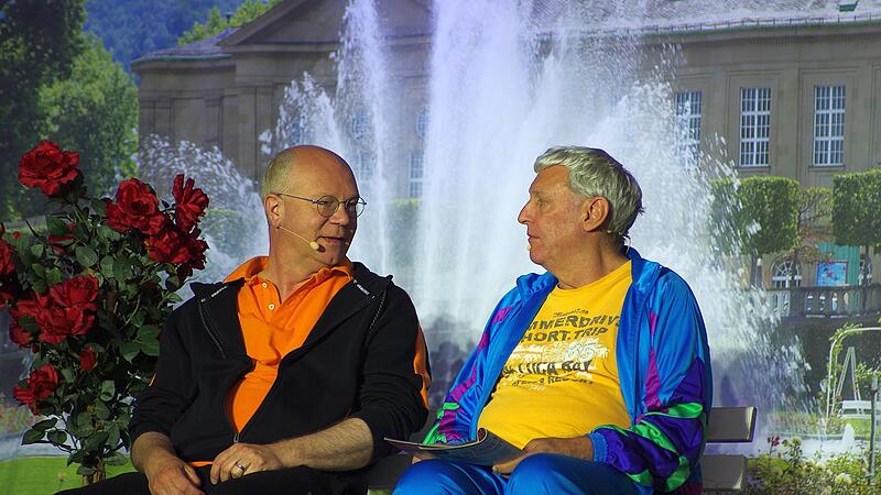 Martin Rassau und Bernhard Ottinger bei ihrem Auftritt im Luitpoldbad.