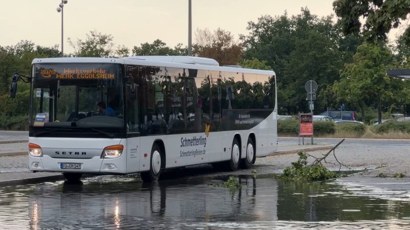 Unwetter wütet über Erlangen und Nürnberg Unwetter wütet über Erlangen und Nürnberg