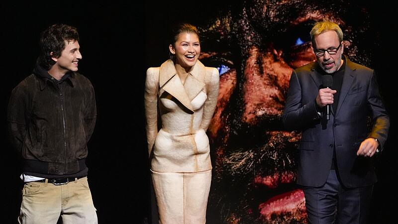 Denis Villeneuve (r), Timothée Chalamet (l) und Zendaya Denis Villeneuve (r), Timothée Chalamet (l) und Zendaya