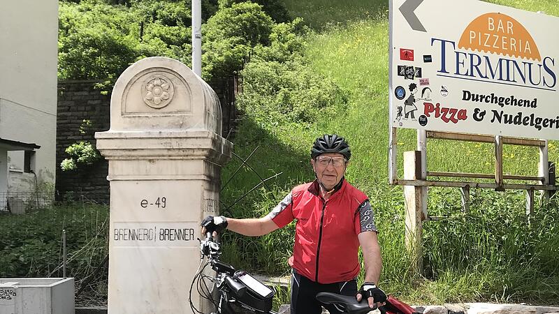 Ein Erinnerungsfoto am Brenner-Pass.Forchheim & Fr&auml;nkische Schweiz