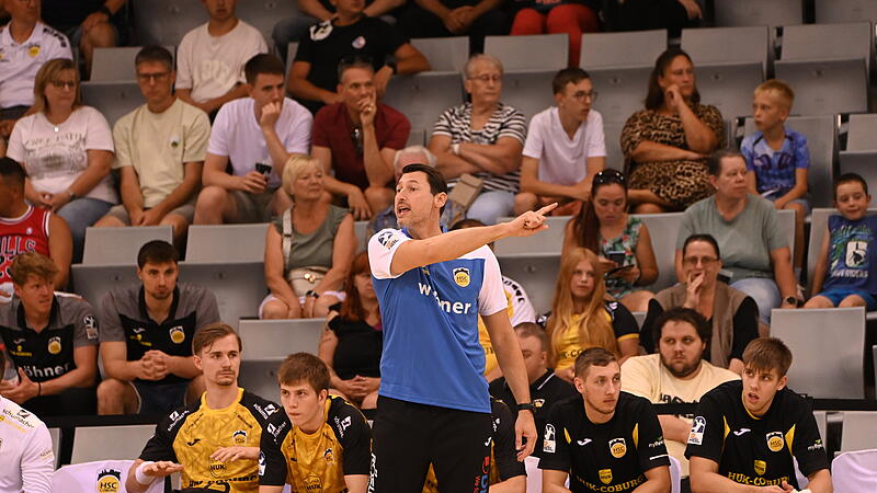 Trainer Anel Mahmutefendic hat mit seinem HSC Coburg in dieser Saison viel vor.