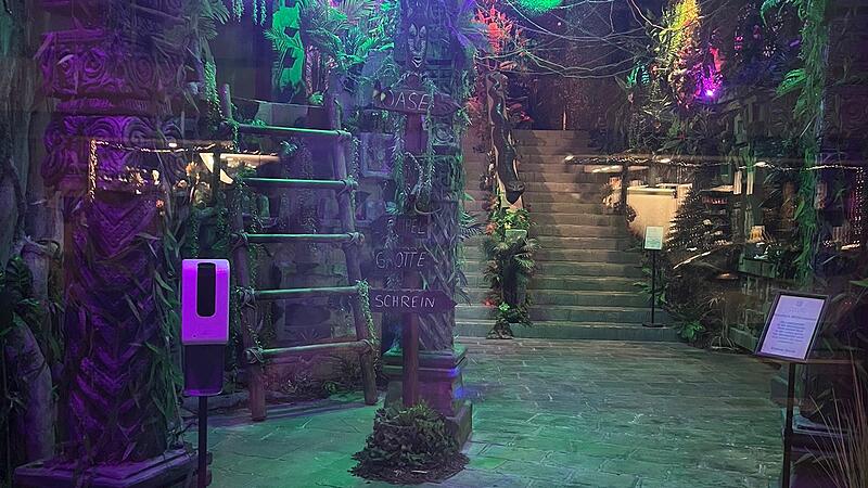 Ein Blick in den Innenraum des Finest Escape in der Bamberger Luitpoldstra&szlig;e. Viele Fu&szlig;g&auml;nger, berichtet Betreiber Tobias K&ouml;lle, w&uuml;rden fasziniert vor dem Schaufenster stehen bleiben, wenn sie an der fensterfront vorbeilaufen.