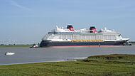 Überführung des neuen Kreuzfahrtschiffes «Disney Destiny»