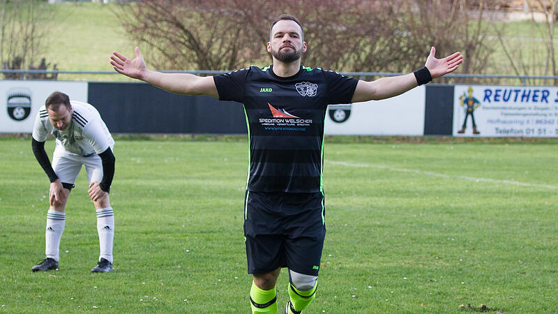Mit einem Distanzschuss aus 16 Metern erzielte Burggrubs Christopher Ramming den 3:1-Siegtreffer im Spiel der Kreisklasse 4 Kronach beim FC Wacker Haig.