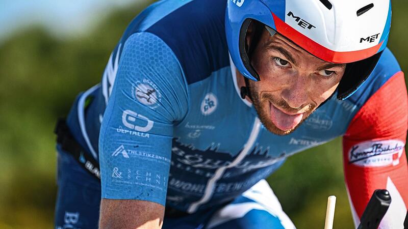 Chris Dels hatte muskul&auml;re Probleme auf dem Rad.