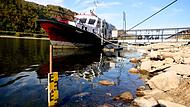 Niedrigwasser im Rhein Niedrigwasser im Rhein