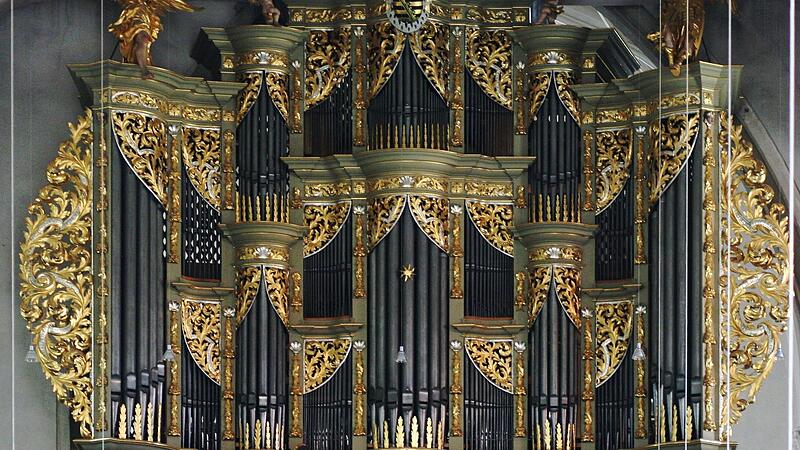 Blick auf die Schuke-Orgel in der Coburger Morizkirche Blick auf die Schuke-Orgel in der Coburger Morizkirche