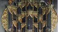 Blick auf die Schuke-Orgel in der Coburger Morizkirche