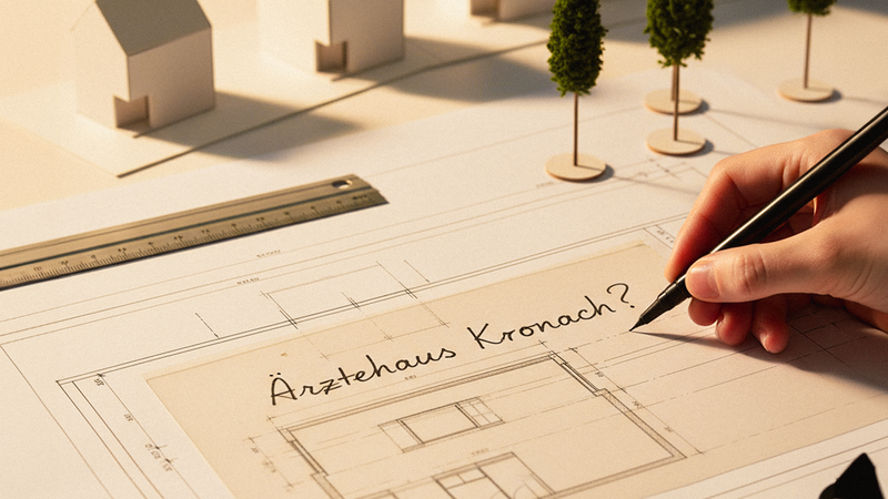 In Kronach soll ein neues &Auml;rztehaus entstehen. Geplant ist entweder ein Umbau oder auch ein Neubau.