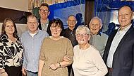 Unser Bild zeigt Kerstin Gehring, Michael Weth, Bernd Veth, Erika Kleinhenz, Edgar Wolf, Rita Mützel, Emil Fleissner und Bürgermeister Johannes Krumm.