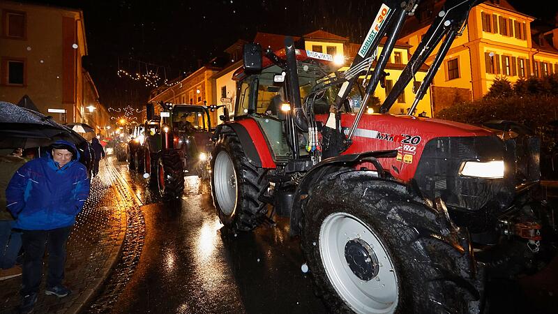 Protest der Landwirte - Hammelburg