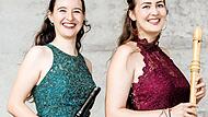 Das „Duo Energico“, bestehend aus den Blockflötistinnen Marie Sophie Wunder und Tabea Wink, gastiert am Sonntag in Bad Brückenau.