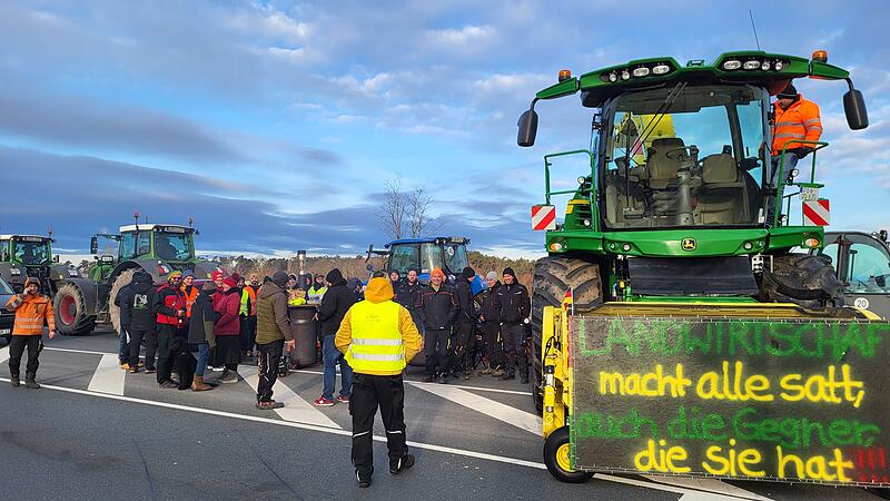 Bauernprotest B470 bei Adelsdorf