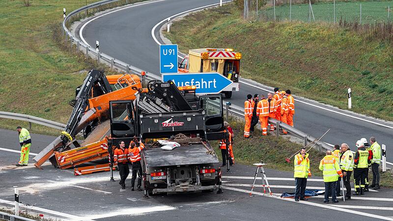 Unfall auf Autobahn 73 Unfall auf Autobahn 73