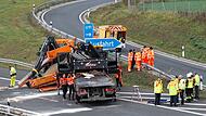 Unfall auf Autobahn 73 Unfall auf Autobahn 73